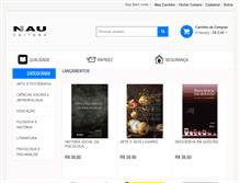 Tablet Screenshot of naueditora.com.br